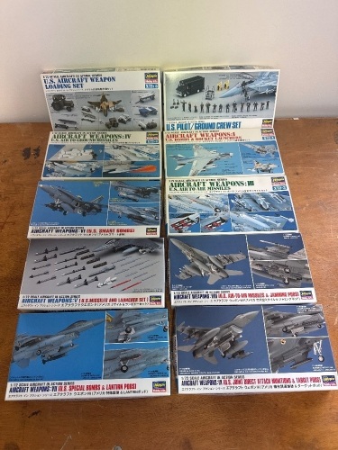 Large Lot of Aircraft Weapon Models