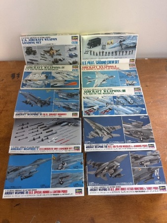 Large Lot of Aircraft Weapon Models