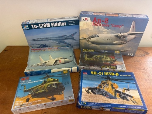 6 x Soviet plus Russian Military Models