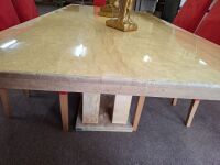Stone Table with Damaged Polished Top - Made in Italy - 6