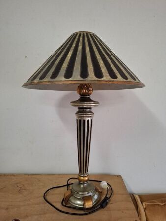 Large Black and Gold Lamp
