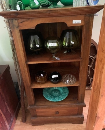 Teak 1 Drawer Shelf Unit