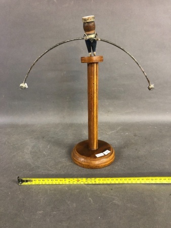 Vintage Hand Made Sailors Timber Balance Toy