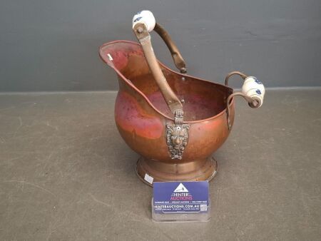 Copper Fireplace Scuttle