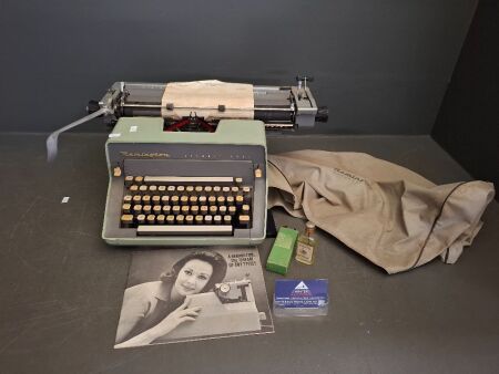 Remington International Typewriter with Mat & Oil