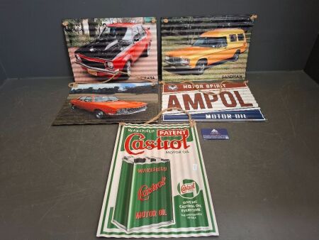 Selection of Printed Car Signs