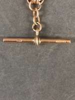 Edwardian 9ct Gold Fob Watch Chain - 3