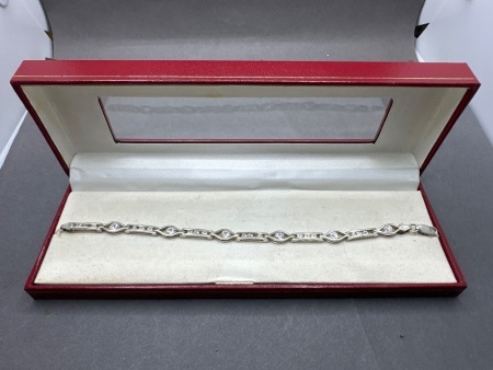 Sterling Silver Link Bracelet - Stamped 925