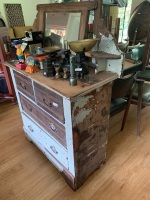 Antique Shabby Dresser with Mirror - 2