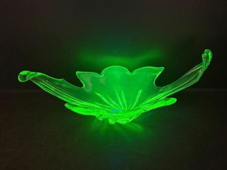 Unique Uranium Glass Bowl