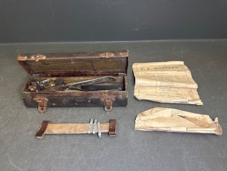 Vintage Ear Tag Kit in Case