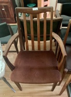 Mid Century Elbow / Carver Dining Chair