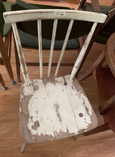 Shabby 3 Spindle Backed Kitchen Chair