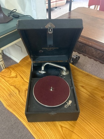 Black Columbia Portable Gramophone