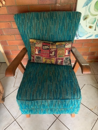 Vintage Upholstered Armchair