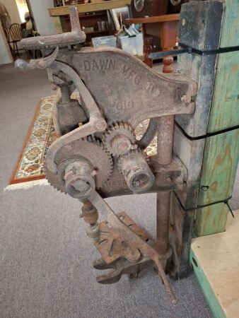 Wall mounted post drill The Dawn c1920