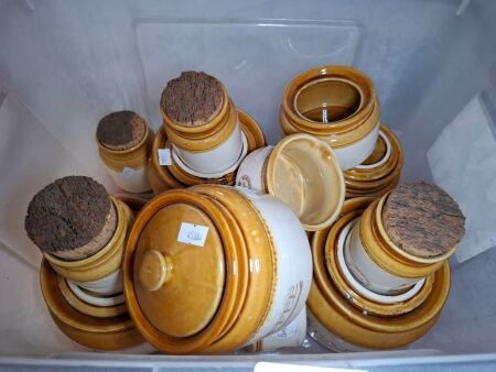 Large Lot of Stoneware Kitchenalia - Mostly Bendigo Pottery