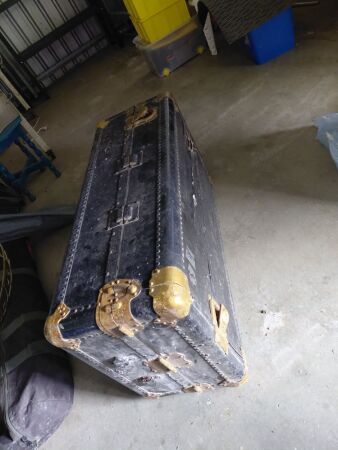 Large Antique Hartman Wardrobe Travellers Trunk