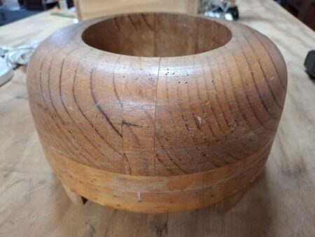Oversize wooden hat block - 12in