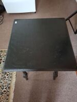 Painted tavern table on turned legs - 2