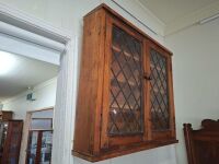Wall hanging/mount leadlight display cabinet - 2