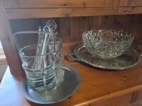 Assorted bar lot inc. decanters, stirrers, ice bucket etc. - 4