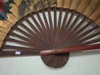 Large decorative Asian wall fan - 2
