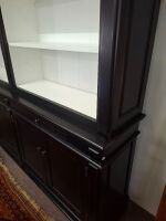 2-bay library bookcase with sliding ladder - as new - 5