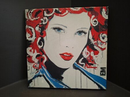 Emma Sheldrake Print on Canvas Signed Verso