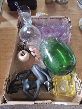 Mixed Home Deco and Glassware Lot