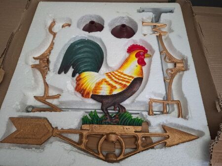 Cast Iron Hand Painted Weather Vane
