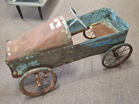Vintage Metal Push Car