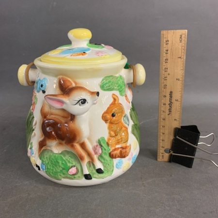 Mid Century Bambi Biscuit Barrel from Superior - Japan