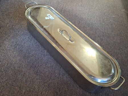 Stainless steel fish poaching pan