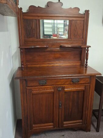 Edwardian mirrored sideboard