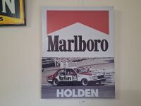 2 timber framed canvas advertising prints - Champion, Marlboro - 3