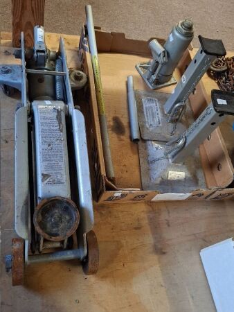 Auto lot inc. 2t trolley jack, hydraulic jack, and car stands
