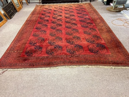 Large hand-knotted Persian/Afghan rug - 4m x 2.8m