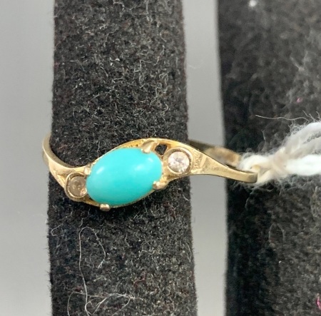 14ct Gold & Turquoise Ring
