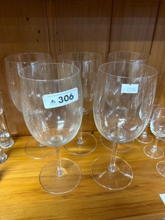 5x large red wine glasses