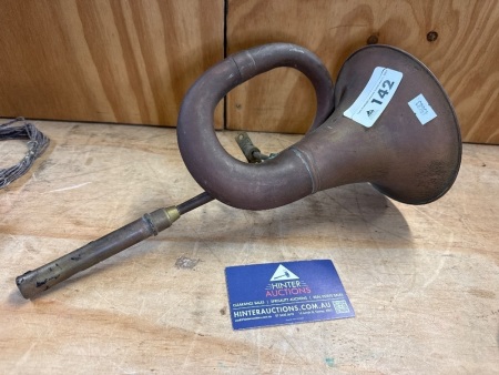 Vintage copper car horn