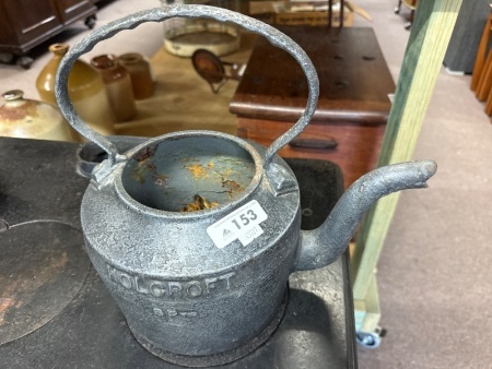 Vintage cast iron HOLCROFT kettle - no lid