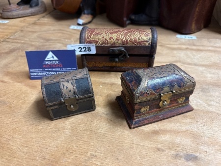 3x trinket/jewellery boxes