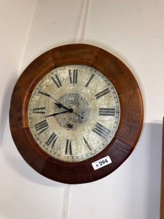 Vintage look reproduction wall clock