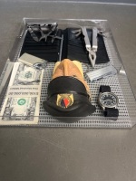 Tray of Collectables Incs Military Style Watch - Leatherman USA Tool - Ronson/Bossons Leather Wallet and More - 4