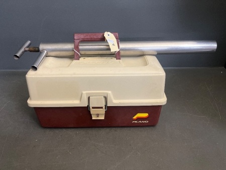 Plano 2 Tier Tackle Box with Gear and Stainless Steel Yabby Pump