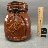 Vintage W.German Pottery Monk Cookie Jar - 2