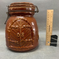Vintage W.German Pottery Monk Cookie Jar - 3