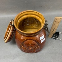 Vintage W.German Pottery Monk Cookie Jar - 5