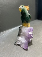 Hand-carved Semi-Precious Stone Cockatoo - 2